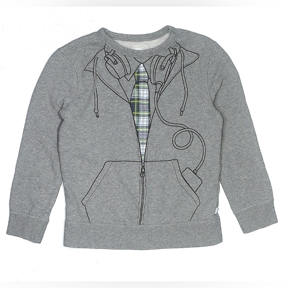 Gap X Sarah Jessica Parker Boys Hoodie & Tie Graphic Sweatshirt